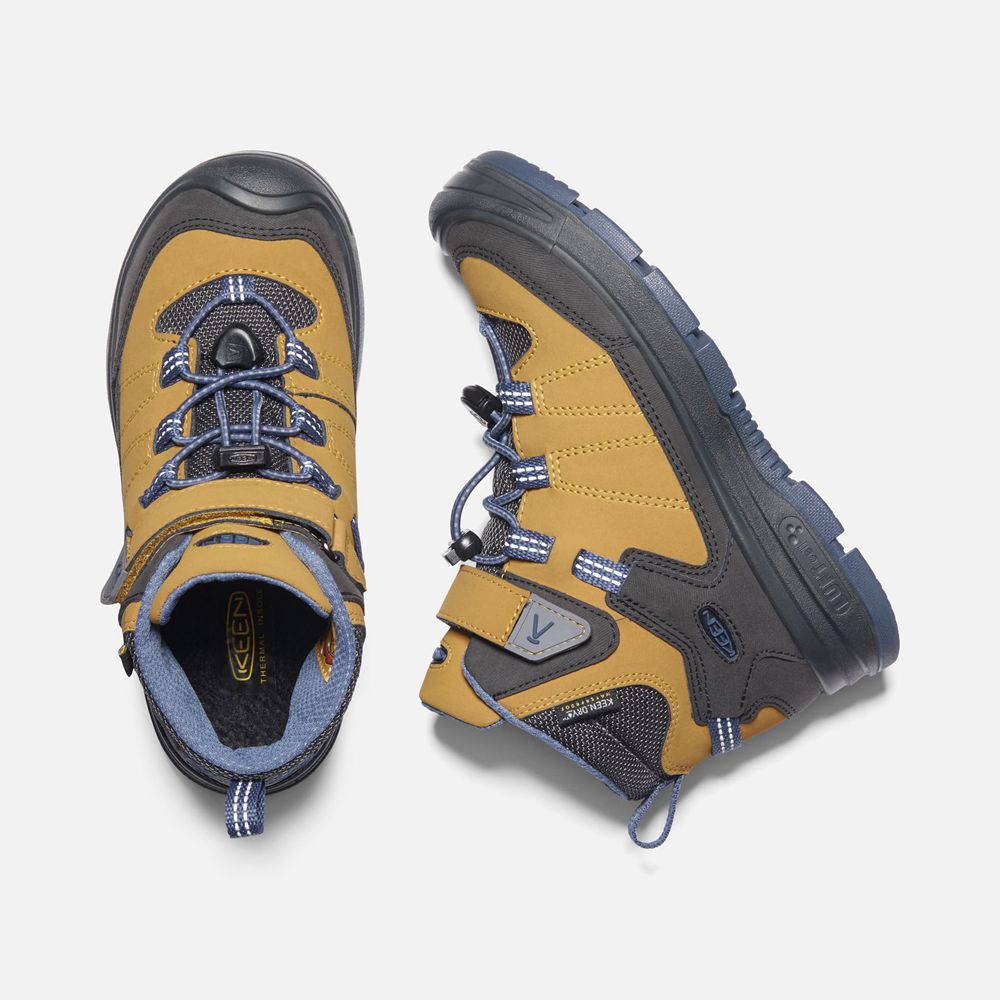Keen Vandringskängor Barn Guld/Grå - Redwood Waterproof - 098324QPM